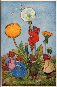 Vintage Artist-Signed MARGARET TEMPEST Postcard "WHAT O'CLOCK!" Medici Society - Picture 1 of 2