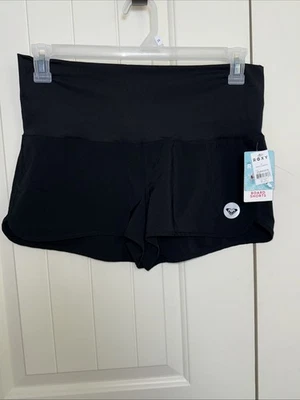 NWT Roxy Endless Summer Womens Board Swim Shorts Sz M Black Quickdry 2” Inseam - Image 1 of 4