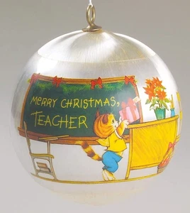 Hallmark Gold Crown 1980 Hallmark Christmas Ornaments Teacher - Boxed 1217472 - Picture 1 of 1