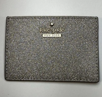 KATE SPADE Brillo Pequeño Delgado Estuche para Tarjetas Luz Lunar Foto 1 de 4