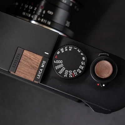 Retro Wood Wooden Camera Shutter Release Button Hot Shoe Cover for Leica M10 M11