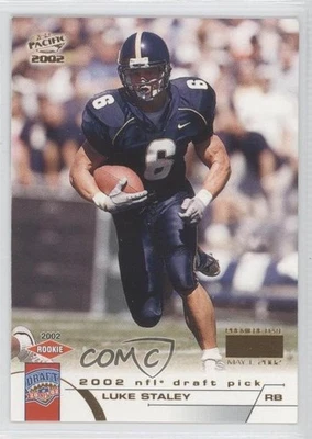 2002 Pacific Premiere Date Missing Serial Number Luke Staley #456 Rookie RC - Image 1 of 2