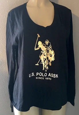 Big Pony Gold US Polo Cotton Long Sleeve Shirt Top 2X NWT - Image 1 of 4