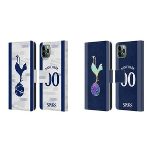 CUSTOM TOTTENHAM HOTSPUR F.C. 2023/24 BADGE LEATHER BOOK CASE FOR APPLE iPHONE - Picture 1 of 8