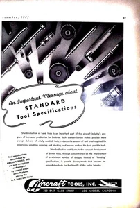Aircraft Tools, Inc., WW2 Print Ad 12/1941 - Picture 1 of 1