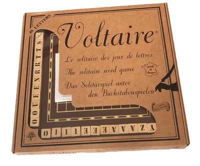 Vntg. Voltaire Solitaire Word Game 48 letters Strategy Made in France * Free S/H - Image 1 of 4
