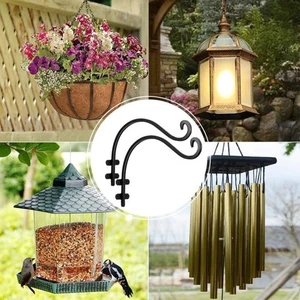 Strong Bird Feeder Hanger Rust-Resistant Plant Bracket Hook Garden Decor - Picture 1 of 16