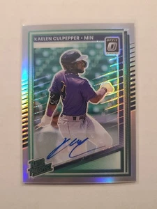 2025 Donruss Rated Prospect Kaelen Culpepper #120 Prizm Autograph Twins - Picture 1 of 2
