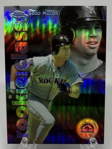 1998 Topps Chrome Refractor Todd Helton #R3 Rookie Class RC Rockies HOF - Picture 1 of 2