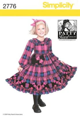 Simplicity 2776 Dress Purse Girls Sewing Pattern Uncut 3-8 - Image 1 of 2