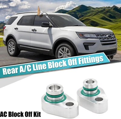 Juego de 2 aptos para Ford Expedition 2007-2017 metal tono plata AC kit de bloqueo trasero Foto 1 de 4