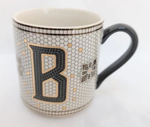 Anthropologie Letter B Monogram Mosaic Bistro Tiled Margot Mug Cup - Picture 1 of 6