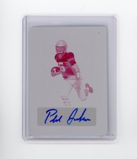 2022 Leaf Trinity Phil Jurkovec Clear Magenta Printing Plate Rookie Auto 1/1