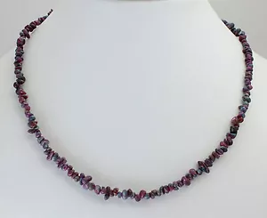 Korund Splitter Kette (RUBIN,SAPHIR Edelstein,MULTI,62 Karat,Collier,Corundum) - Bild 1 von 2