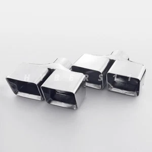 Pair 2.5" 64mm ID Dual Wall Stainless Steel Exhaust Tips for Dodge Challenger - Bild 1 von 9