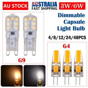 Dimmable G4 LED COB 3W 6W 12V Light Bulb Capsule Lamp Replace Halogen Bulb AC DC - Picture 1 of 20