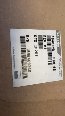 NEW SEALED Foxboro P0400YD FMB 03 I/a REV 0TSeries Rtd Input Module (E1-1) - Image 1 of 2