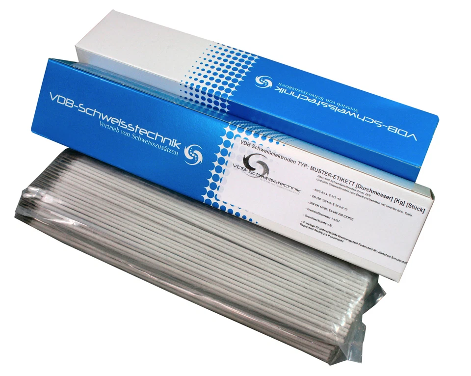 Schweisselektroden Hartauftragung 1.4718 VDB E-60-B E6-UM-60 Auftragselektrode