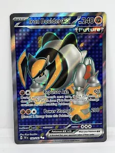 POKEMON TEMPORAL FORCES IRON BOULDER EX FULL ART ULTRA RARE 192/162 - Picture 1 of 2