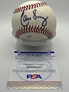 Carlos Baerga Indians Signed Autograph Official League Baseball PSA DNA *27 - Picture 1 of 2
