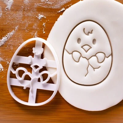Cortador de galletas de pollito de Pascua - caza de huevos cesta pascual conejito domingo de resurrección Foto 1 de 4