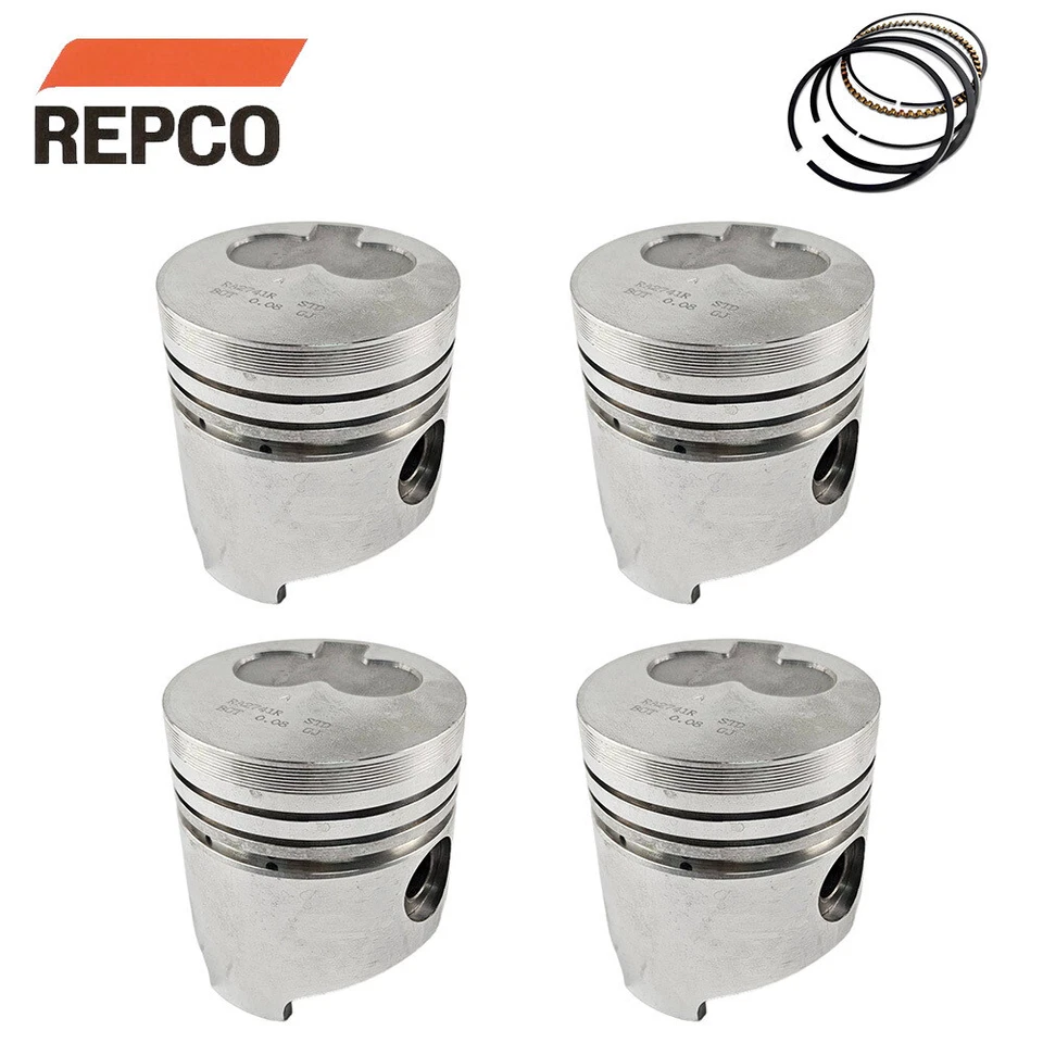 Piston & Ring Set STD FOR Ford Courier Mazda B2200 E2200 81-85 2.2L S2 Diesel - Image 1 of 1