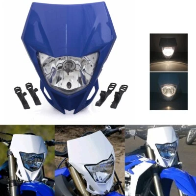 Faro todoterreno azul para Yamaha WR250F WR450F YZ125/250 YZ400 YZ450F Foto 1 de 4