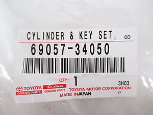 Genuine OEM Toyota 69057-34050 Ignition Lock Cylinder Set 2003-2006 Tundra
