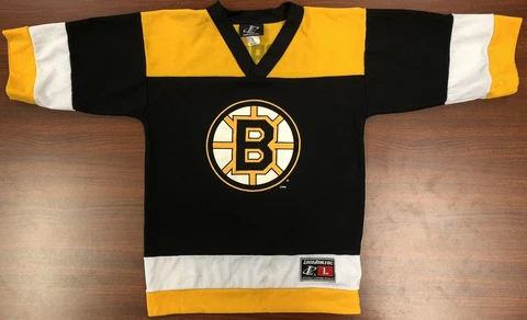 Vtg Logo Athletic NHL Boston Bruins #6 Joe Thornton Jersey YOUTH L 14/16 Cover