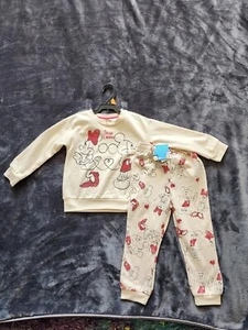 NWT Disney Toddler boy girl Mickey and Minnie Valentine's Day outfit, size 4t - Picture 1 of 6