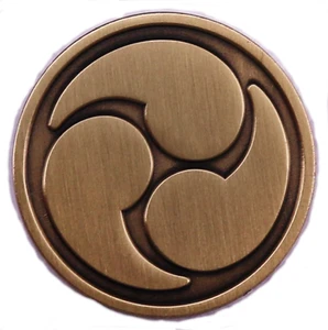 Pin Sigilo Kobayakawa Clan Mon Samurai Familia Japón Emblema Japonés Cresta Sello FB - Imagen 1 de 5