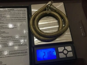 COLLANA SNAKE IN ARGENTO BASSO TITOLO MANIFATTURA ESTERA.NUOVA 218 grammi - Foto 1 di 5