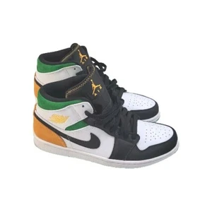 Nike Air Jordan 1 Mid AJ1 Oakland Verde Giallo 852542-101 Uomo US Taglia 8 - Foto 1 di 19