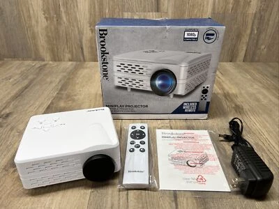 Brookstone MINIPLAY Portable Projector 1080p W/Built-In Speakers - Image 1 of 4