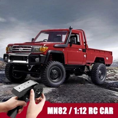 Hot New Retro Rc Car with LED Lights Vehicle 4WD Remote Control Truck Model Toy - Image 1 of 4
