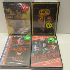 4 Horror DVDs Hellraiser III Boogeymen The Killer Compilation 1408 The Jacket - Picture 1 of 11