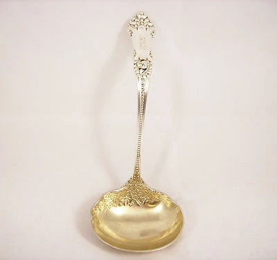 ANTIGUO CUCHARÓN DE SALSA DE PLATA ESTERLINA, LA MARQUISE, CAÑA Y BARTON Foto 1 de 4