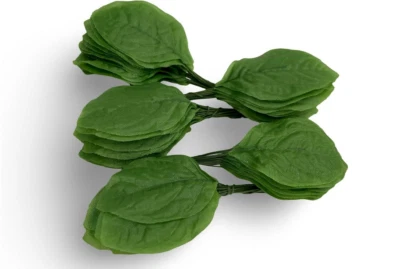 Hojas Falsas Hojas de Jazmín Tela Hoja Artificial con Clips de Vástago de Alambre Tamaño #2 Foto 1 de 4