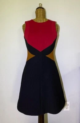 Karen Millen - Vestido Rojo Negro Marrón - 4 Foto 1 de 3