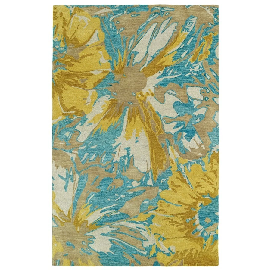 Kaleen Rugs BRS06 Brushstrokes Runner, Gold, 2'6"x8' - BRS06-05-268 - Image 1 of 1