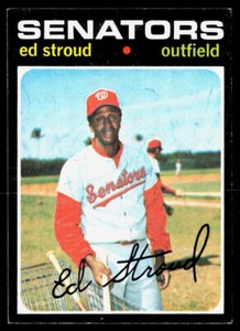 Ed Stroud 1971 Topps #217       EX+ No Creasing