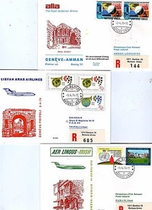 Uno Genf - 6 Flugbelege div. Fluggesellschaften aus 1974 / 76   ( 25014 ) - Picture 1 of 2