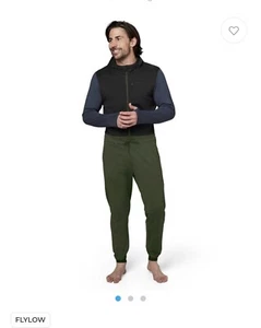 Flylow Bobby Fleece Bodysuit Men’s Size Small Black Pine Night Snowboarding - Picture 1 of 11