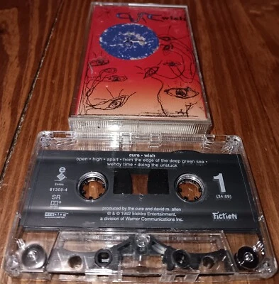 The Cure Wish Cassette Dolby HX Pro SR Stereo Elektra 9 61309-4 Robert Smith - Image 1 of 4