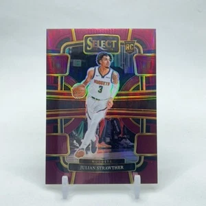 2023-24 Select - Concourse #78 Julian Strawther (RC) Maroon Prizm 1/175 - Picture 1 of 2
