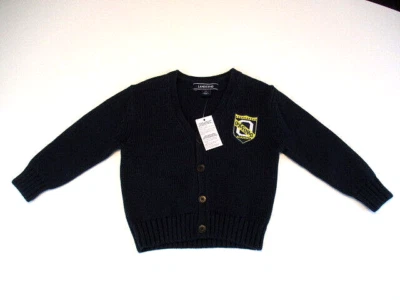 Suéter LANDS' END Niños Talla 2T Azul Marino Cárdigan Abotonado Parche "Oxford" Nuevo con Etiquetas Foto 1 de 4