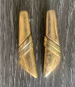 PENDIENTES DE COLECCIÓN AUTÉNTICOS FIRMADOS NAPIER ÚNICOS TONO DORADO LARGO E4 - Imagen 1 de 4