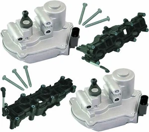 X2 INTAKE MANIFOLD & X2 MOTOR ACTUATOR FIT AUDI A4 A6 A8 Q5 Q7 059129711/12/086D - Picture 1 of 8