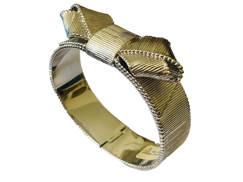 Bracciale con cerniera Kate Spade tono argento tutto avvolto