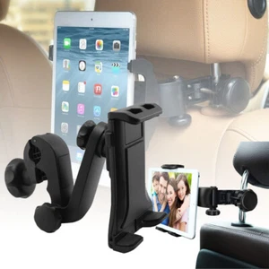 Car Back Seat Headrest Phone Holder Mount for iPad Tablet iPhone 4-11" Universal - Picture 1 of 8